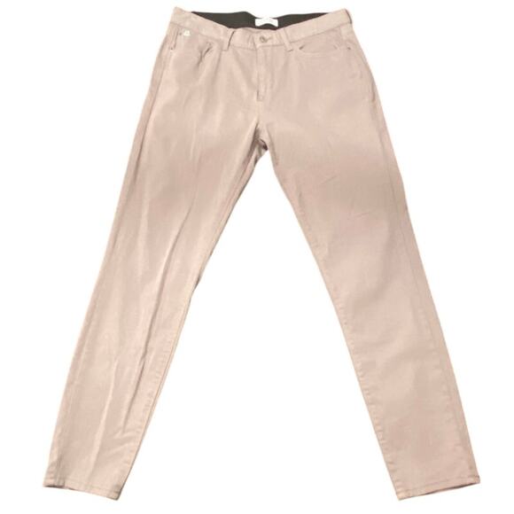 Curve Appeal 10/30 Gray Slim Tapered Jeans Stretch Denim Mid Rise Neutral Basic - Picture 2 of 12